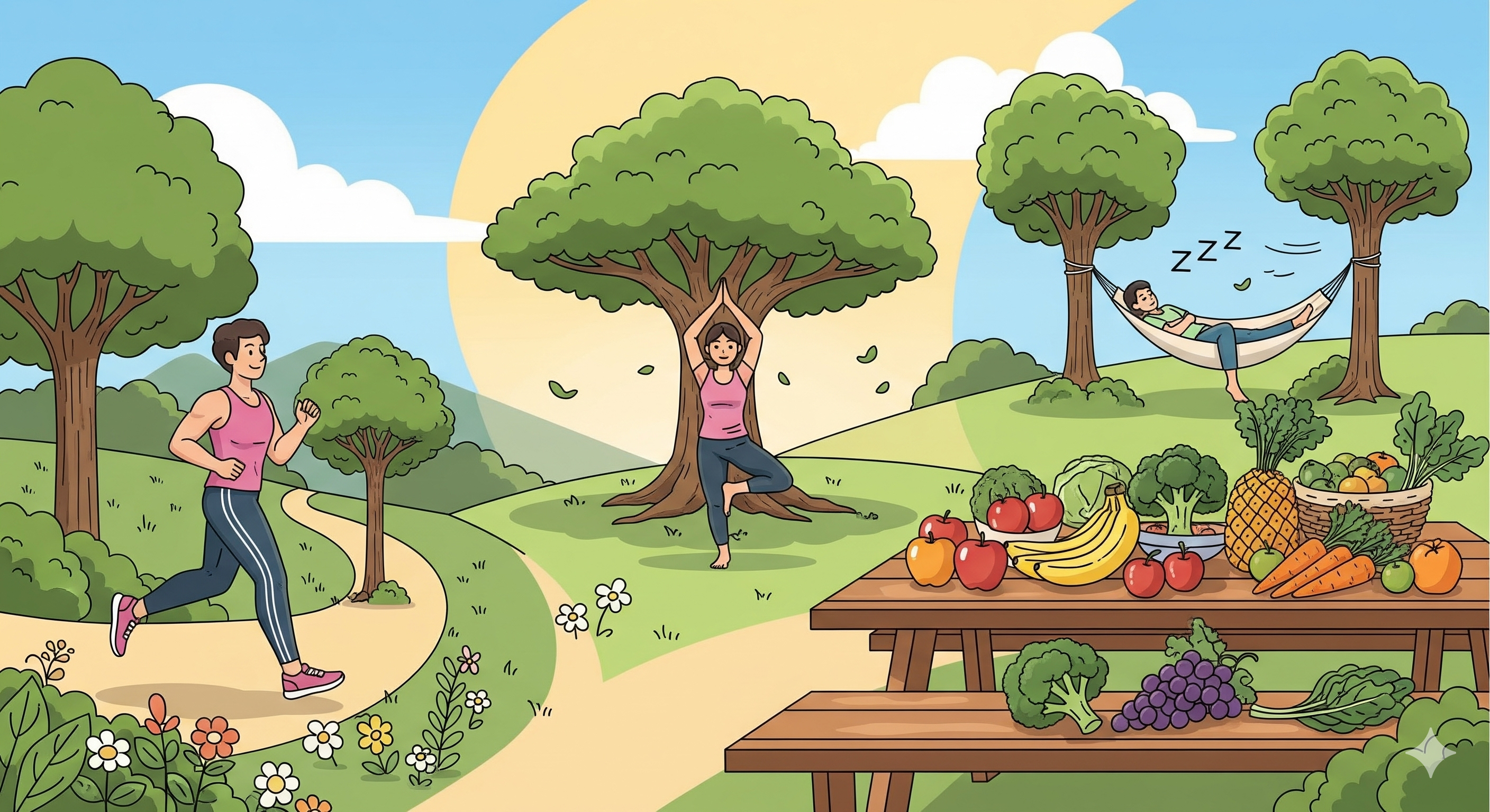 Ilustrasi pola makan sehat